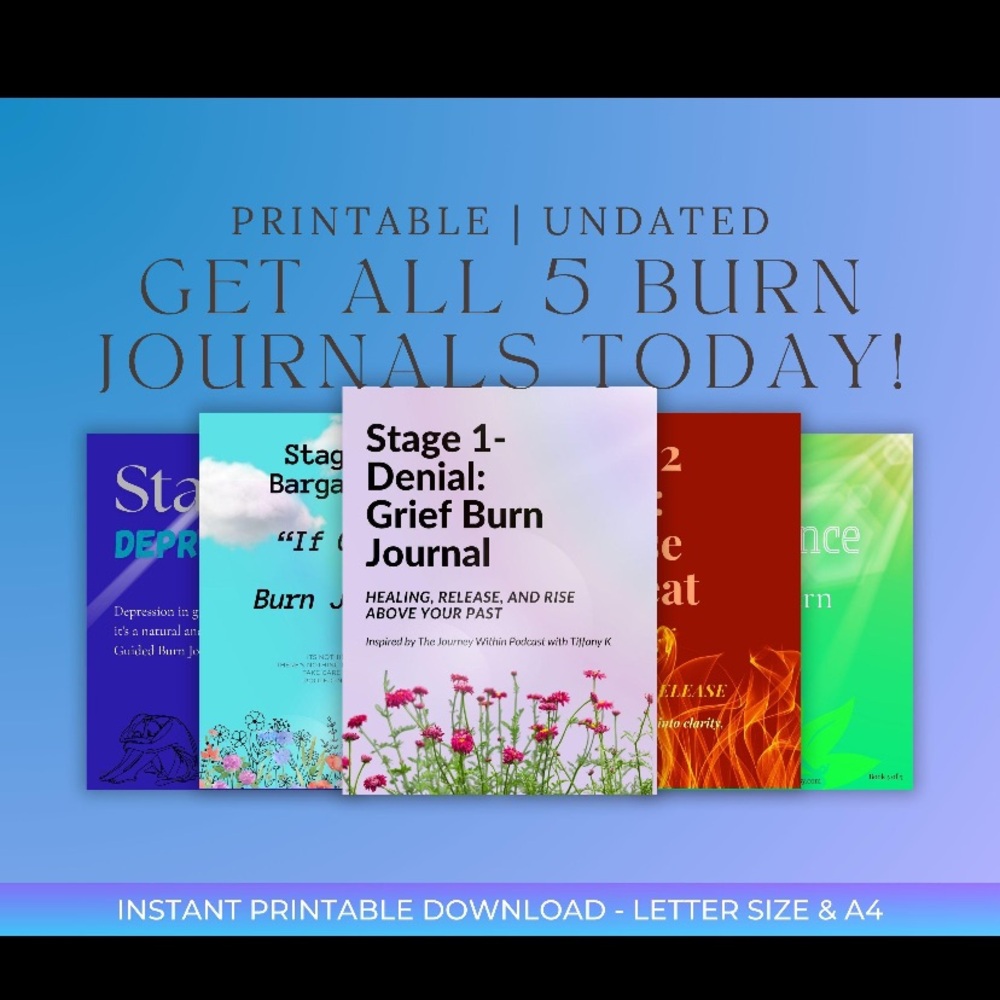 Set of 5 burn journals
Rootedinselfworth.etsy.com